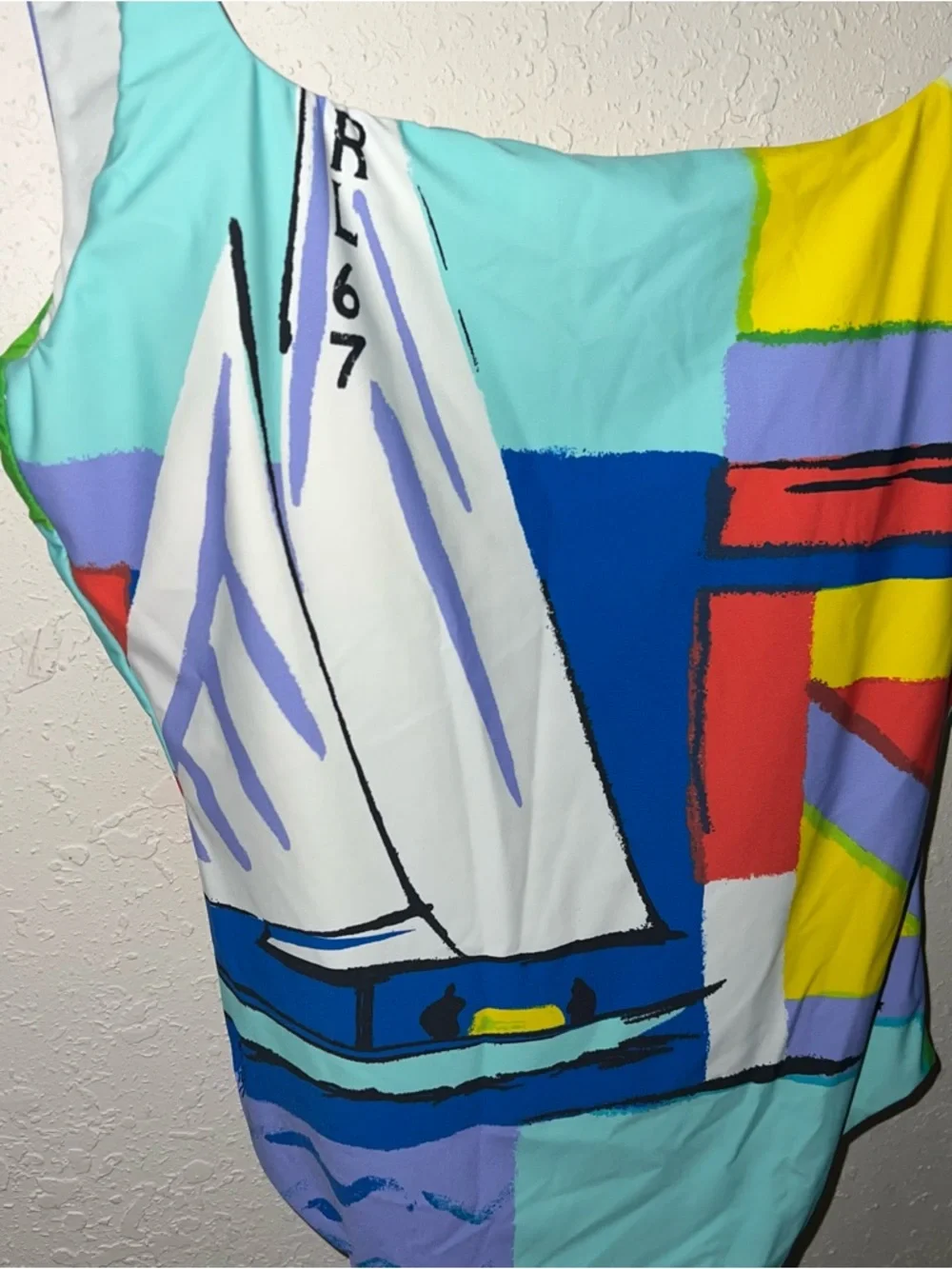 Polo Ralph Lauren BNWT Scenic Square Neck One-Piece Swimsuit Size Small. - Picture 4 of 11